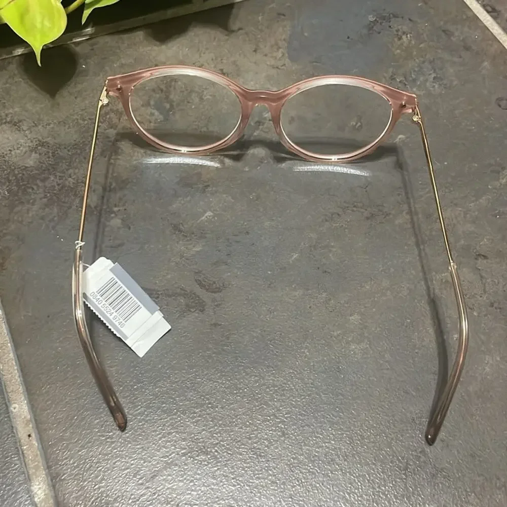 Boucheron Clear Lens Eyeglasses Pink Gold‎ Frame New Retails $730